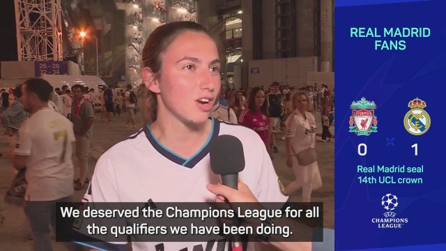 Real Madrid fans jubilant after Champions League triumph