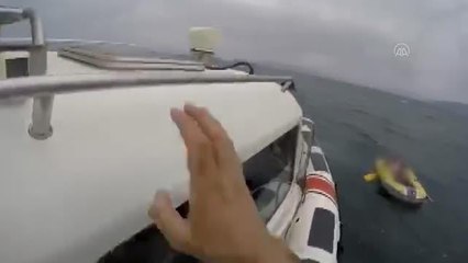 Urla'da denizde mahsur kalan kişi kurtarıldı
