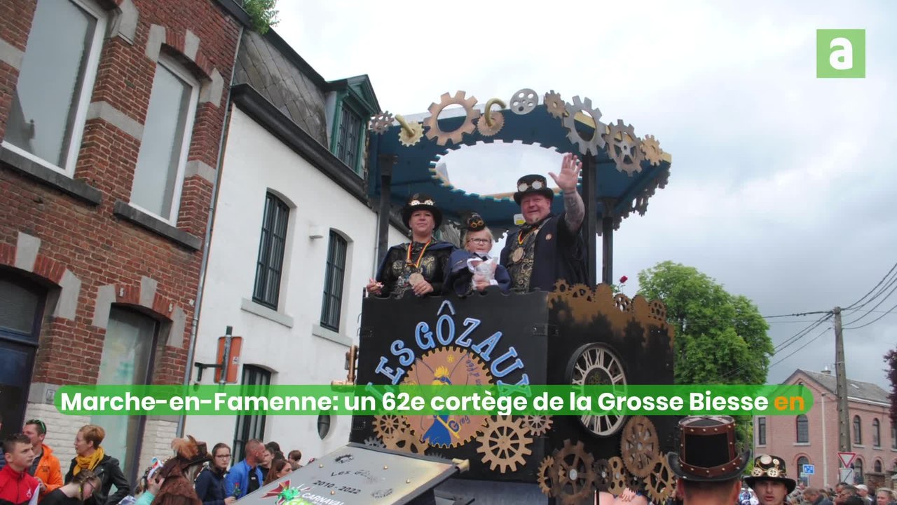 Carnaval de Marche: La Grosse Biesse a traversé la Manche