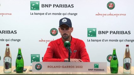 Roland-Garros 2022 - Novak Djokovic : "Rafael Nadal is a colossal challenge, certainly the biggest we can have here at Roland-Garros"