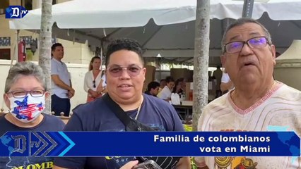 Colombianos en el sur de Florida ejercen su derecho al voto