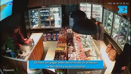 Se llevó sin pagar bifes de lomo de un almacén de Nordelta y lo escracharon