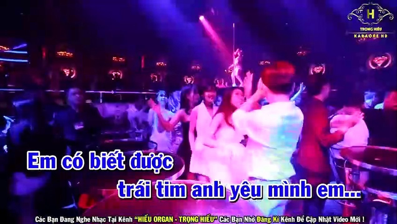 Karaoke Đêm Trăng Tình Yêu Remix Tone Nam Nhạc Sống - Trọng Hiếu
