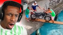 famous youtubers reacting to  MOST EXPENSIVE FAILS CAUGHT ON CAMERA!