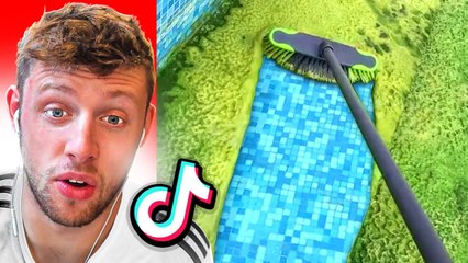 famous youtubers reacting to MOST LIKED  ODDLY SATISFYING  TIKTOKS EVER!