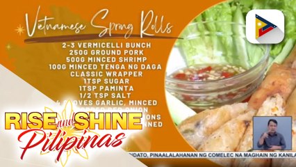 SARAP PINOY | Vietnamese spring rolls