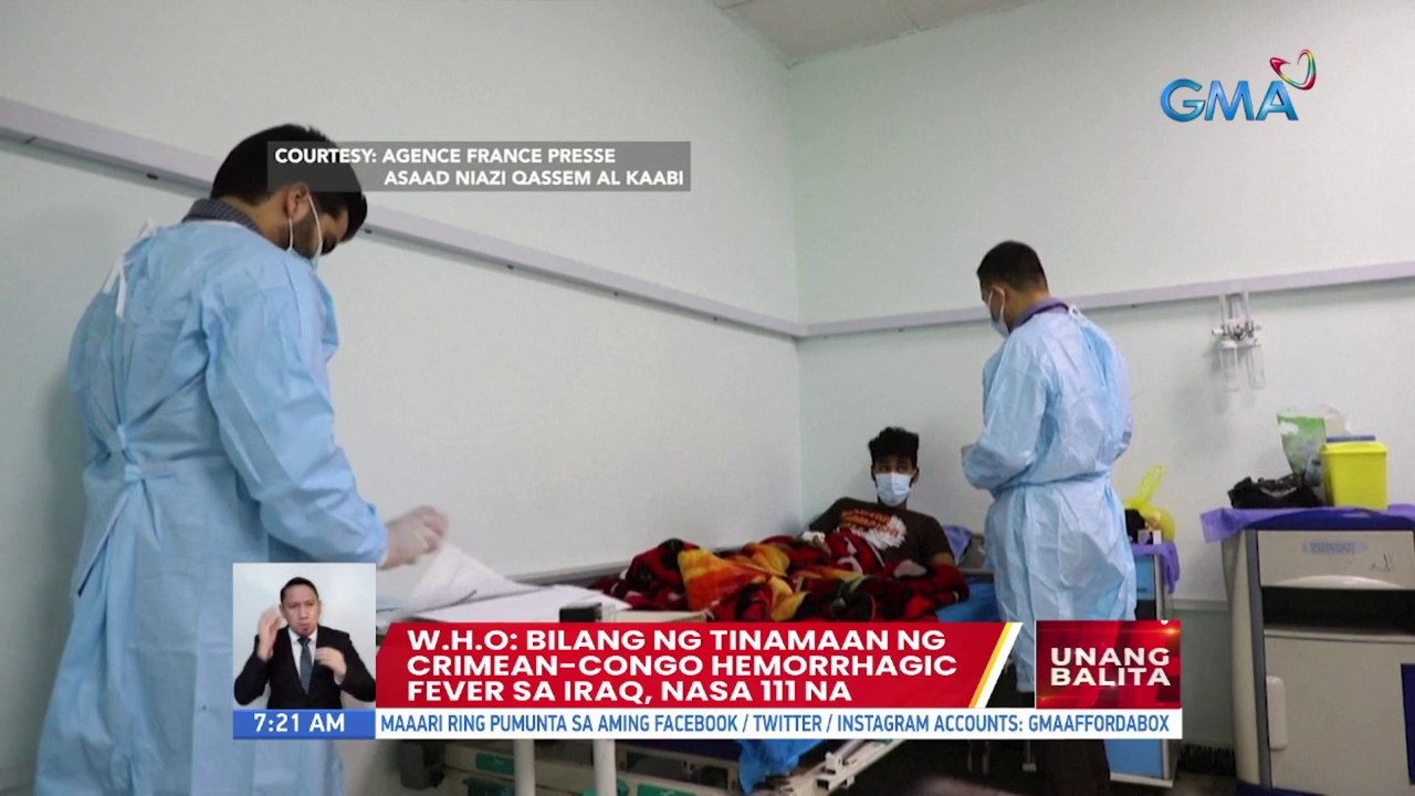 WHO: Bilang ng tinamaan ng Crimean-Congo hemorr...