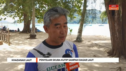 Keindahan Laut  | Penyelam skuba kutip sampah dasar laut