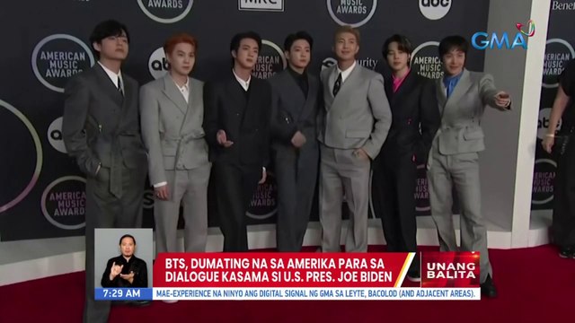 BTS, dumating na sa Amerika para sa dialogue kasama si US Pres. Joe Biden | UB