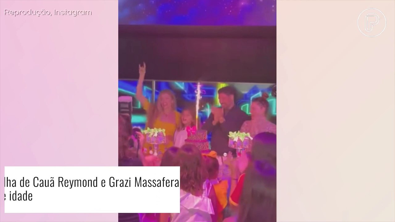 Juntos, Grazi Massafera e Cauã Reymond comemoram aniversário de 10 anos da filha. Veja!