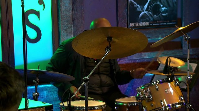 Eric Harland takes a killer drum solo: Live from Chris' Jazz Cafe, 2021