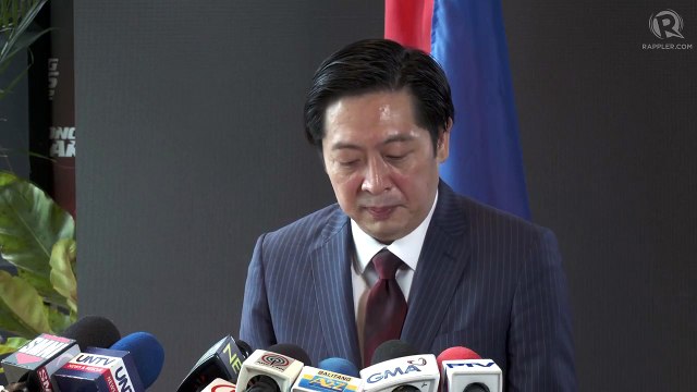 Singapore Ambassador Gerard Ho holds media briefing after a courtesy call on President-elec…