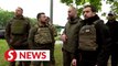 Zelenskiy visits frontline in rare trip outside Kyiv
