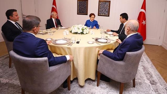 Muhalefet liderinin görüşmesi tam 7 saat sürdü! 6'lı masadan 10 maddelik ilkeler ve hedefler bildirgesi çıktı