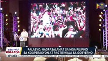 Administrasyong Duterte, tiwalang ‘Far better Philippines’ ang ipapamana sa susunod na administrasyon; Palasyo, nagpasalamat sa mga Pilipino sa kooperasyon at pagtitiwala sa gobyerno
