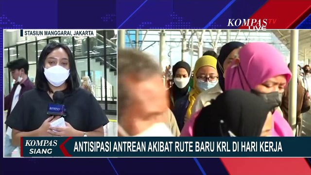 Rute Baru di Hari Pertama Kerja, Antrean Penumpang KRL di Stasiun Manggarai Capai 200 Ribu Orang!