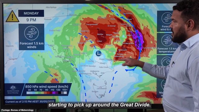 Damaging wind and snow flurries forecast for south-east Australia - Bureau of Meteorology Severe Weather Update | May 30, 2022 |ACM
