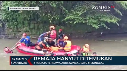 3 Remaja Terbawa Arus Sungai, Satu Meninggal