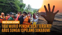 Selesai Latihan, Tiga Murid Pencak Silat Terseret Arus Sungai Cipelang Sukabumi