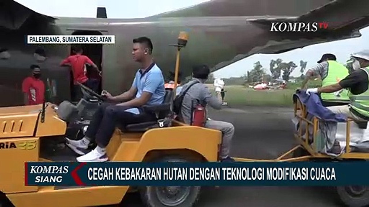 Cegah Kebakaran di Sumatera Selatan, TNI AU Kerahkan Pesawat Casa C-212 untuk Bantu Operasi TMC