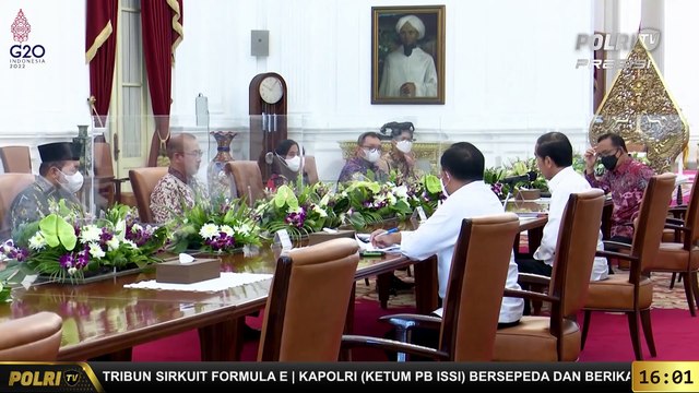 PRESISI Update 16.00 WIB Presiden Jokowi Terima Kunjungan Ketua dan Anggota KPU