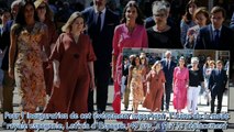 Letizia d'Espagne - un look estival et très flashy pour inaugurer la Foire du livre à Madrid