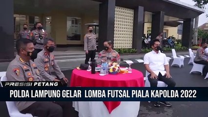 Dalam rangka HUT Bhayangkara ke-76, Polda Lampung tanding rebutkan piala Kapolda Cup 2022