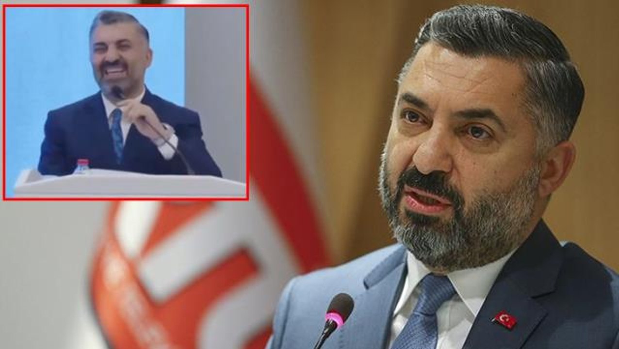 Konuşması sırasında mikrofonu bozulan Ebubekir Şahin: Demek ki RTÜK'ün de sesini kesebiliyorlarmış