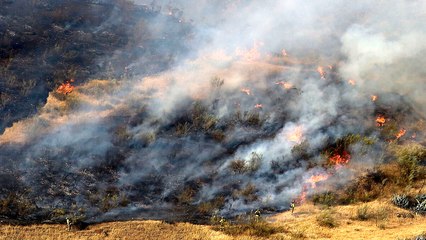 Dos excursionistas causan un incendio en el Sacromonte con una barbacoa