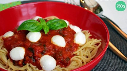 Spaghetti alla caprese