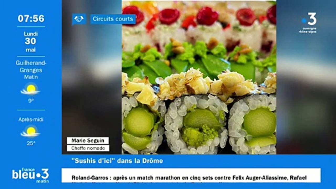 À Bourg-de-Péage, "Sushis d’ici", des sushis composés de produits locaux