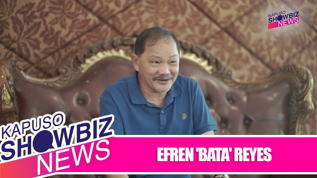 Kapuso Showbiz News: Efren 'Bata' Reyes, pinuri ang bagong Kapuso serye na 'Bolera'
