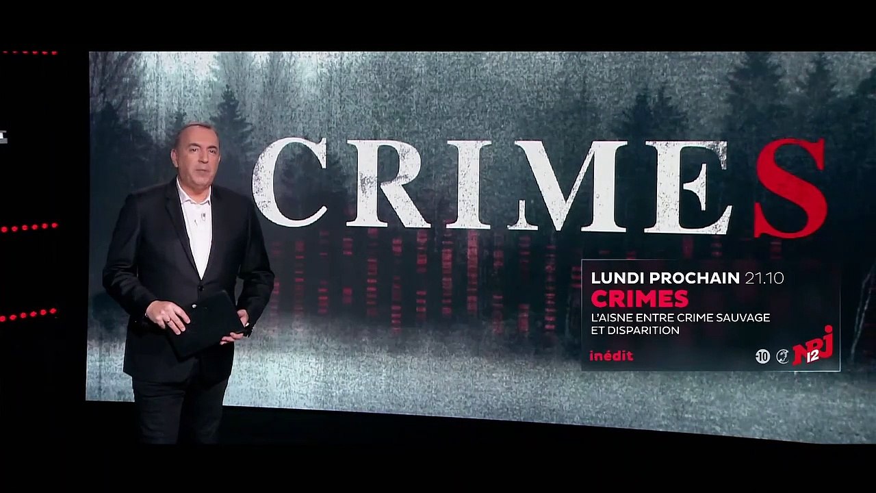"L'Aisne : entre crime sauvage et disparition" c'est le numéro INEDIT de "Crimes" ce soir, à 21h10 sur NRJ12 présenté par Jean-Marc Morandini - VIDEO
