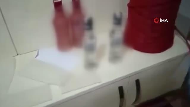 Kayseri'de 900 şişe sahte alkol, 70 litre etil alkol ele geçirildi: 2 gözaltı
