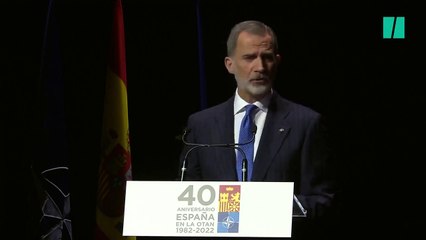 Felipe VI: "La inaceptable invasión rusa contra Ucrania nos recuerda el enorme valor de la paz, la seguridad y la democracia"