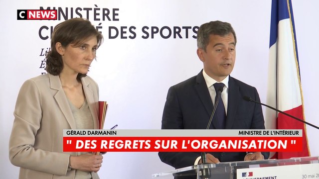 Gérald Darmanin : «30.000 à 40.000 supporters anglais se sont retrouvés au Stade de France sans billets ou avec des billets falsifiés, il a d’ailleurs été constaté dans les pré-filtrages une fraude massive, industrielle et organisée de faux billets»