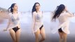 Urfi Javed ने Black Monokini पहन Beach पर दिखाया Bold look Viral | Boldsky