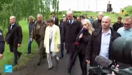 بعد كييف.. وزيرة الخارجية الفرنسية تزور بوتشا