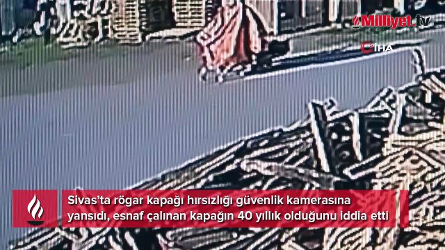 40 yıllık rögar kapağını çaldılar