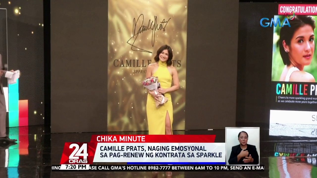 Camille Prats, naging emosyonal sa pag-renew ng kontrata sa Sparkle | 24 Oras
