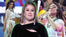 Kelly Clarkson continues criticize Camila Cabello's fringed dress after disparaging Carrie Underwood