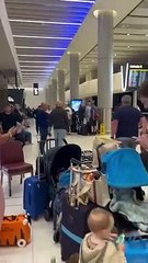 Manchester airport queues (Sun 29 May)