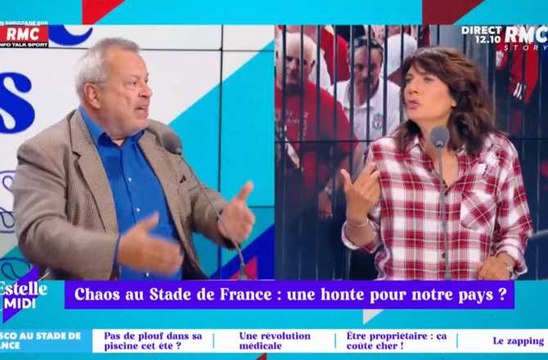 Le ton monte entre Estelle Denis et Périco Légasse dans Estelle Midi : Le ballon rond rend con !
