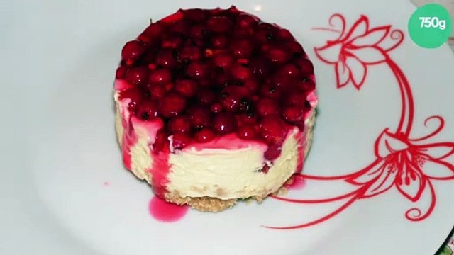 Cheesecake aux groseilles maison