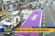 Pico y placa: Luz Ámbar propone retomar medida para reducir caos vehicular en Lima