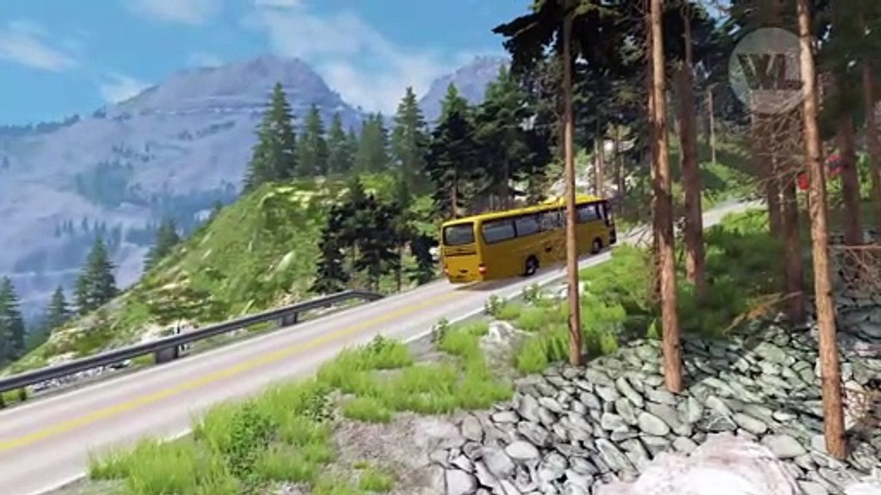 Bus vs Speed Bump Beamng Drive