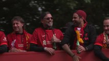 Liverpool celebrate domestic double with city parade