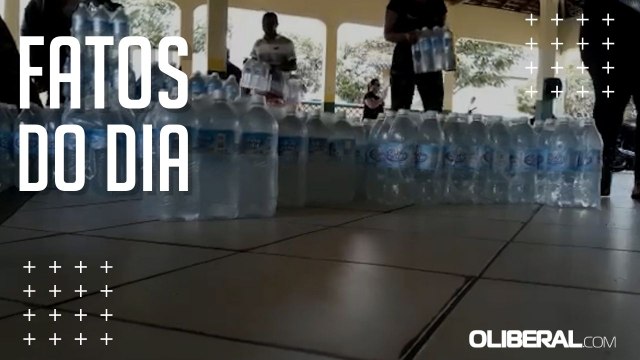 Moradores de Ourém recebem doação de roupas, cesta básicas e água potável
