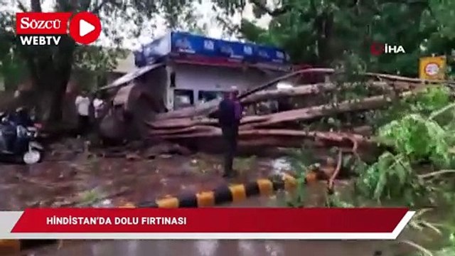 Hindistan’da dolu fırtınası