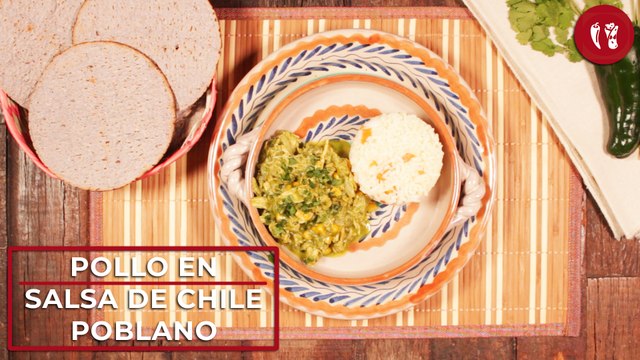 Pollo en salsa de chile poblano | Receta fácil para cualquier día de la semana | Directo al Paladar México